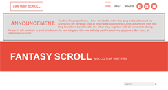 Desktop Screenshot of fantasyscroll.com