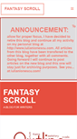 Mobile Screenshot of fantasyscroll.com