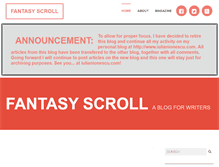 Tablet Screenshot of fantasyscroll.com